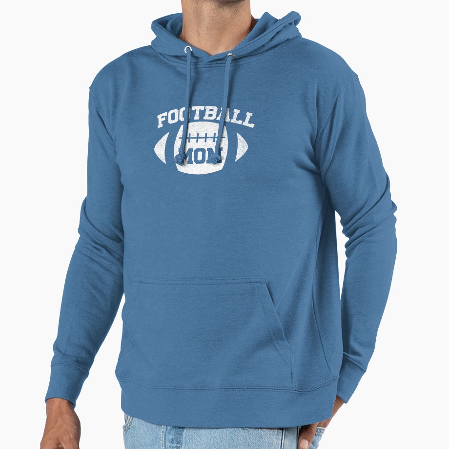 Football Mom Hoodie - Custom Art Print Men Women - T-Shirt, Sweatshirt, Hoodie