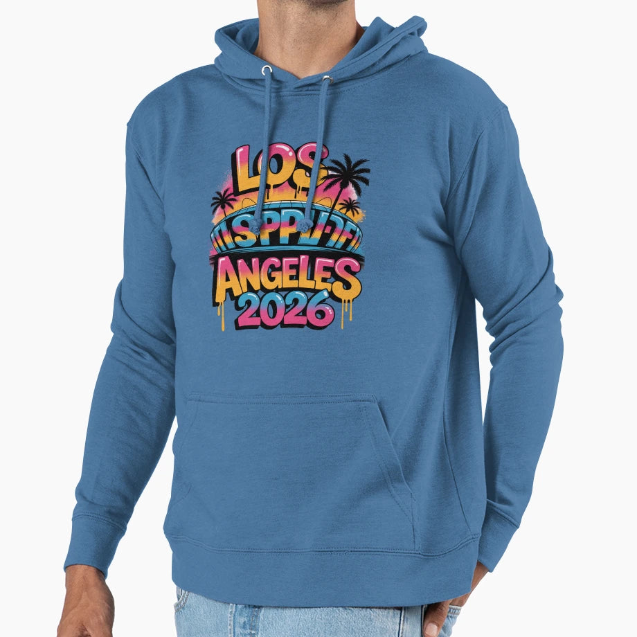 Los Angeles 2026 Palm Tree Sunset V3 T-Shirt - Streetwear Style Unisex - T-Shirt, Sweatshirt, Hoodie