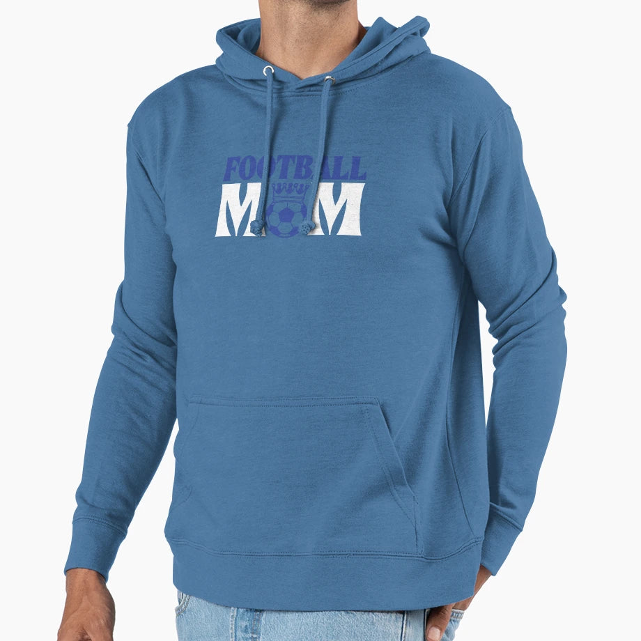 Funny Womens Game Day Football Mom Hoodie - Aesthetic Graphic Unisex - T-Shirt, Sweatshirt, Hoodie