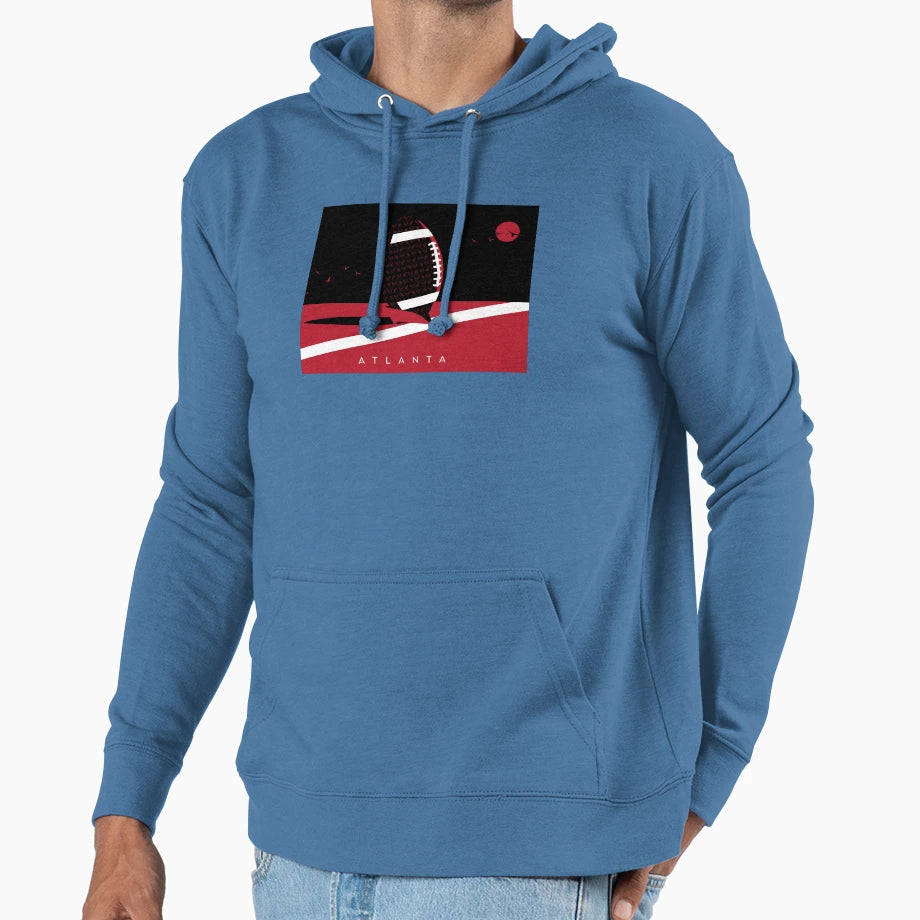 Atlanta Atlanta Georgia Georgia Football Hoodie - Aesthetic Graphic Unisex - T-Shirt, Sweatshirt, Hoodie
