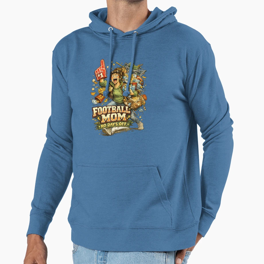 Football Mom Hoodie - Graphic Print for Adults - T-Shirt, Sweatshirt, Hoodie