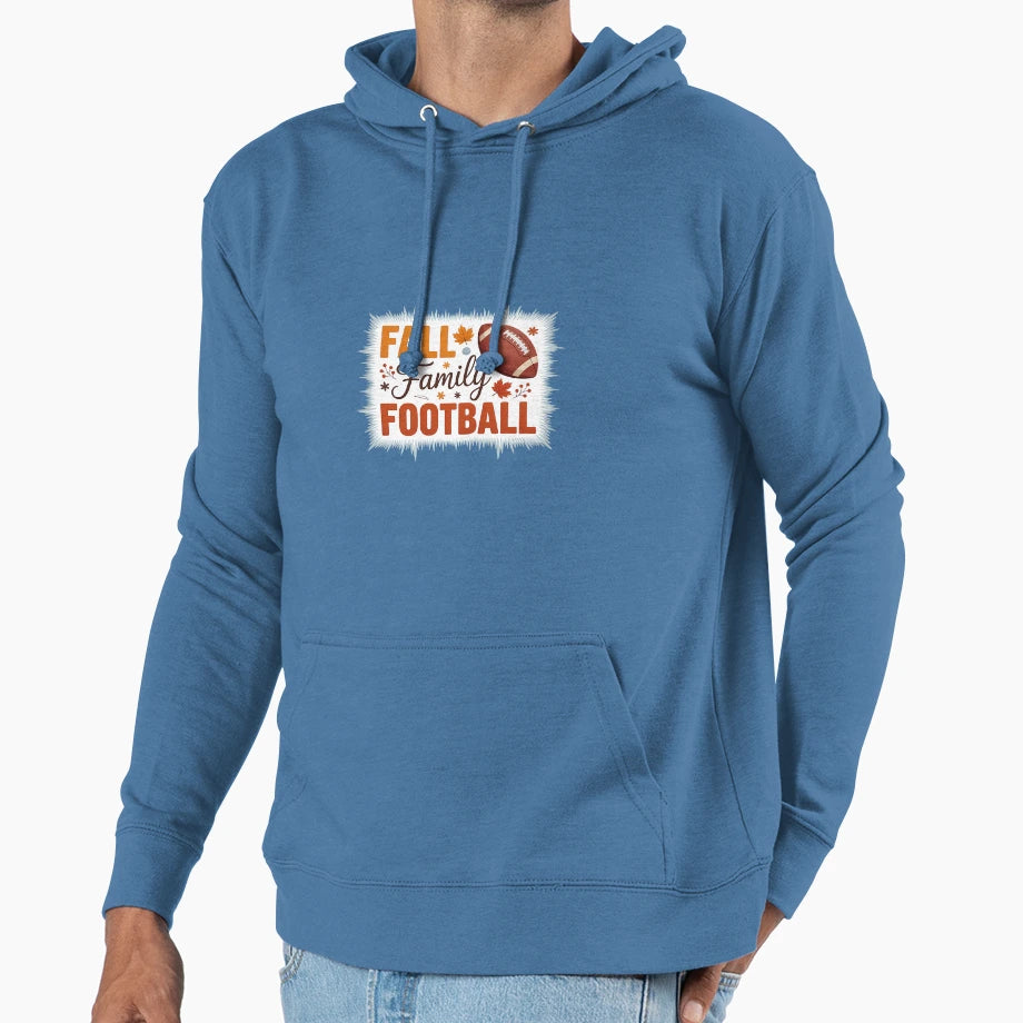Fall Family Football Autumn Fall Hoodie - Trendy Graphic Men Women - T-Shirt, Sweatshirt, Hoodie