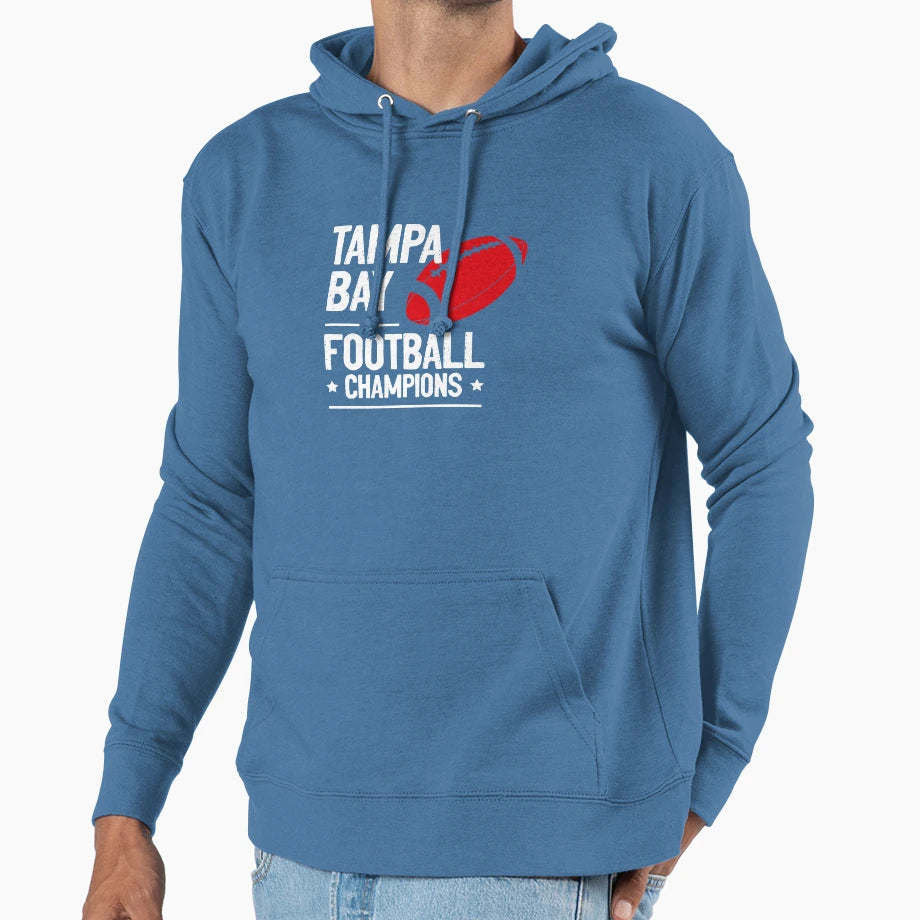 Tampa Bay Football Champions Hoodie - Streetwear Style Unisex - T-Shirt, Sweatshirt, Hoodie