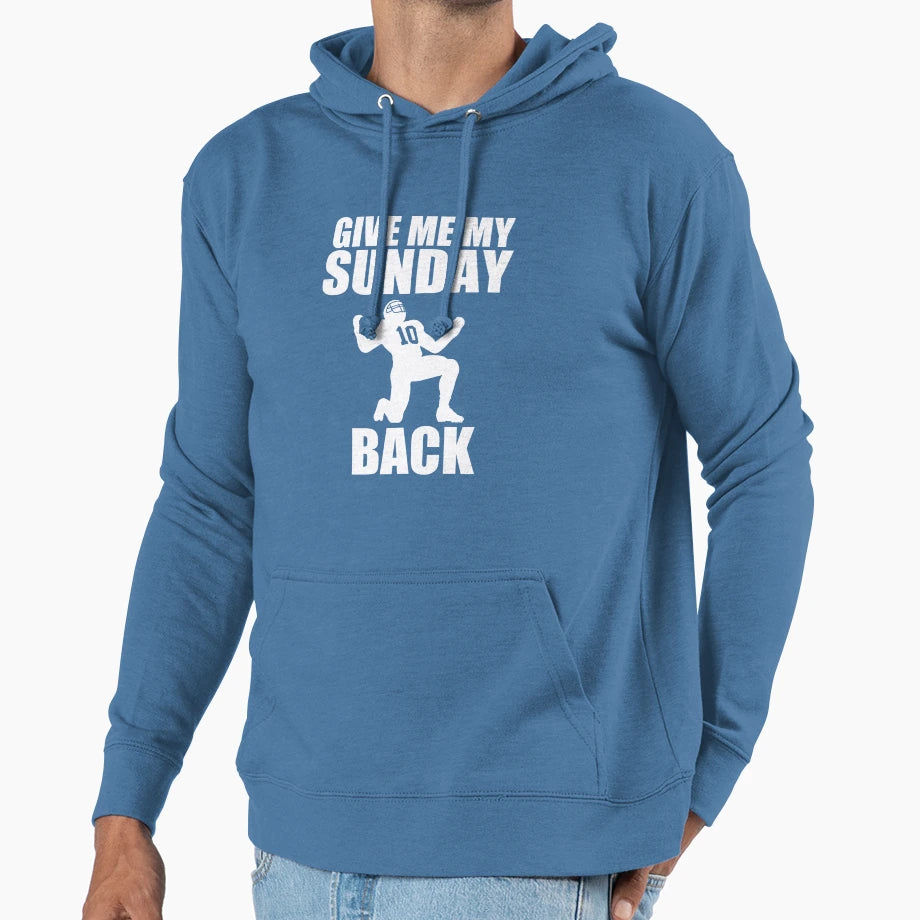 American Football Give My My Sunday Hoodie - Custom Art Print for Adults - T-Shirt, Sweatshirt, Hoodie