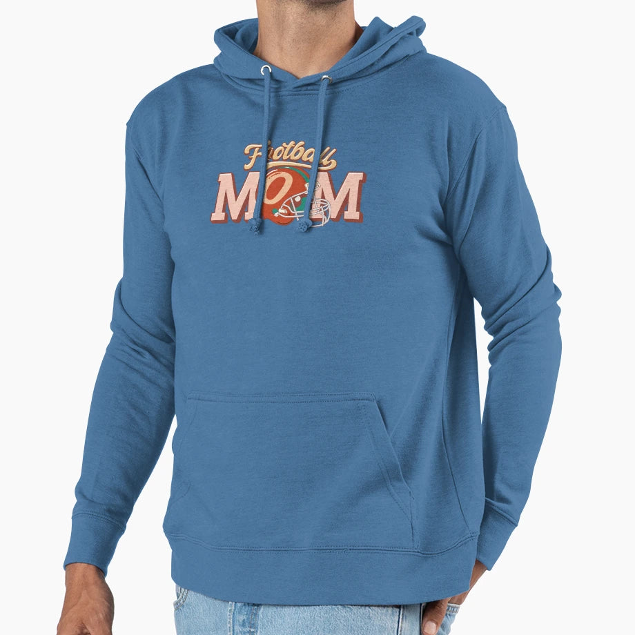 Football Mom Hoodie - Aesthetic Graphic Unisex - T-Shirt, Sweatshirt, Hoodie