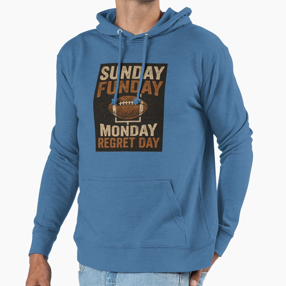 Funny Football T-Shirt - Minimalist Print Men Women - T-Shirt, Sweatshirt, Hoodie
