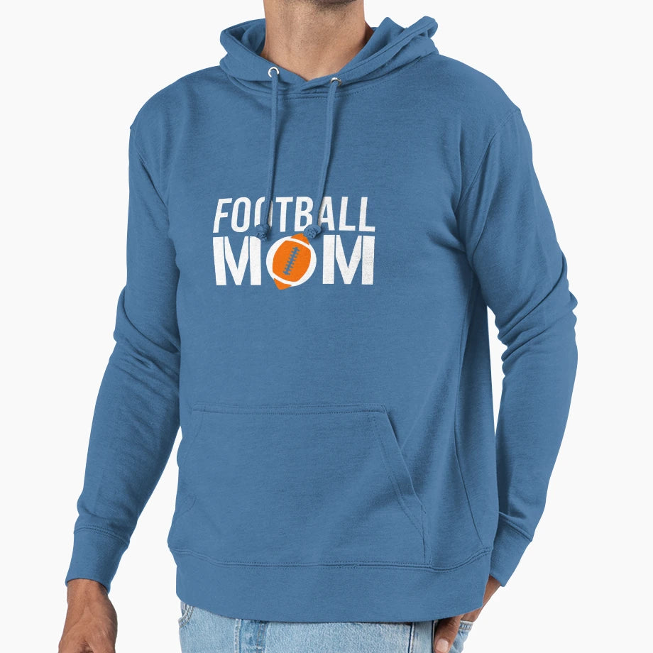 Football Mom American Football Gift T-Shirt - Unique Graphic for Adults - T-Shirt, Sweatshirt, Hoodie
