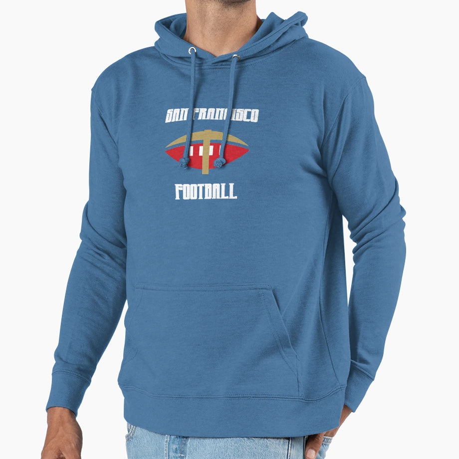San Francisco Sf Football Hoodie - Trendy Graphic for Adults - T-Shirt, Sweatshirt, Hoodie