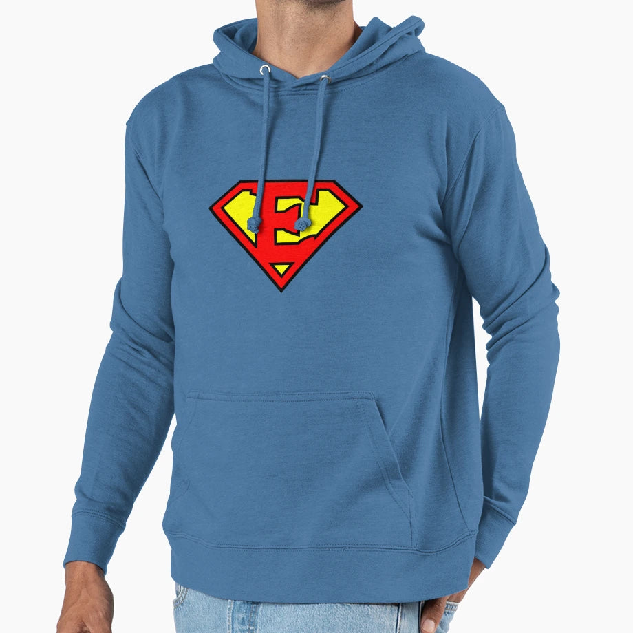 Letter E Hoodie - Casual Everyday Wear Men Women - T-Shirt, Sweatshirt, Hoodie