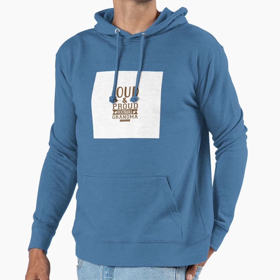 Loud And Proud Football Grandma Chiffon Hoodie - Streetwear Style Unisex - T-Shirt, Sweatshirt, Hoodie