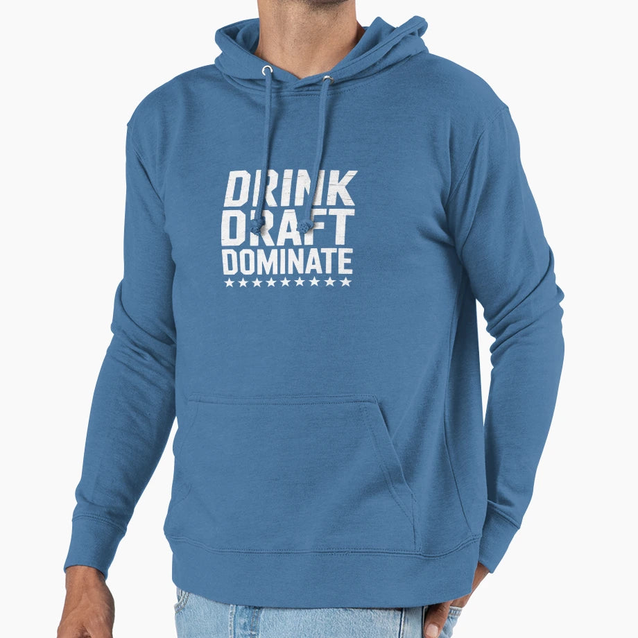 Drink Draft Dominate Stars Funny Hoodie - Casual Everyday Wear Men Women - T-Shirt, Sweatshirt, Hoodie
