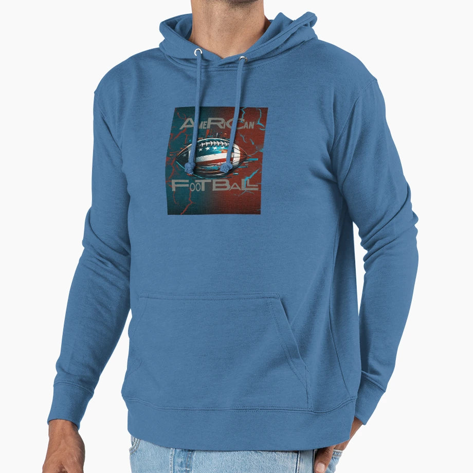 American Football Hoodie - Aesthetic Graphic for Adults - T-Shirt, Sweatshirt, Hoodie