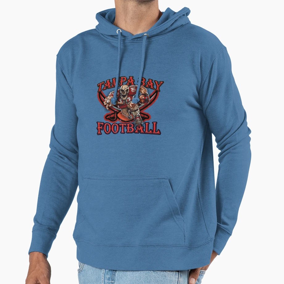 Tampa Bay Football Hoodie - Graphic Print Unisex - T-Shirt, Sweatshirt, Hoodie