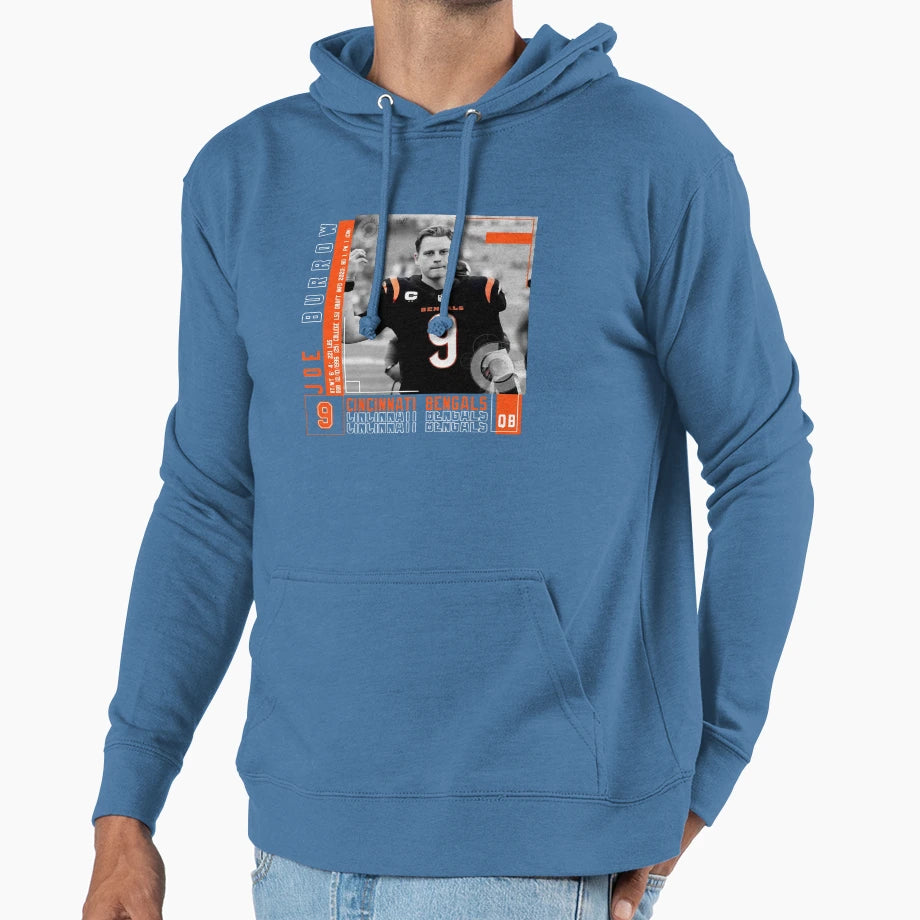 American Football Quarterback Hoodie - Minimalist Print for Adults - T-Shirt, Sweatshirt, Hoodie