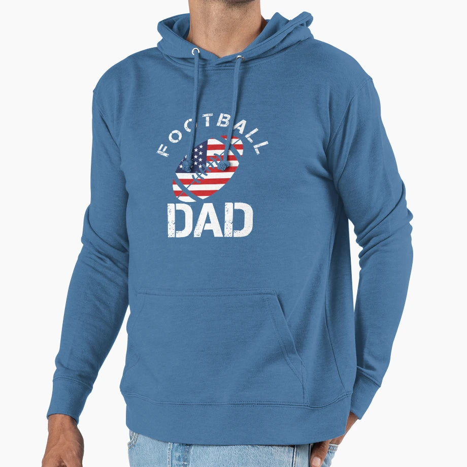 Dad Football T-Shirt - Novelty Apparel Men Women - T-Shirt, Sweatshirt, Hoodie