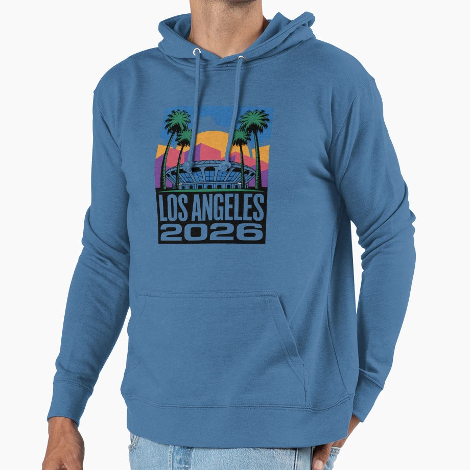 Los Angeles 2026 Palm Tree Sunset V2 T-Shirt - Aesthetic Graphic Men Women - T-Shirt, Sweatshirt, Hoodie