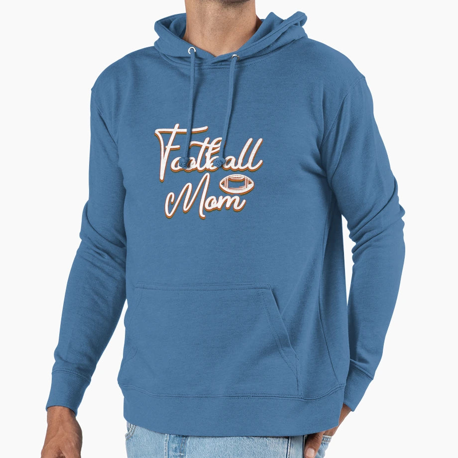 American Football Mom Football Mom Hoodie - Fun Novelty Design Men Women - T-Shirt, Sweatshirt, Hoodie