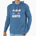 Football Auntie Heartbeat Hoodie - Trendy Graphic Unisex - T-Shirt, Sweatshirt, Hoodie