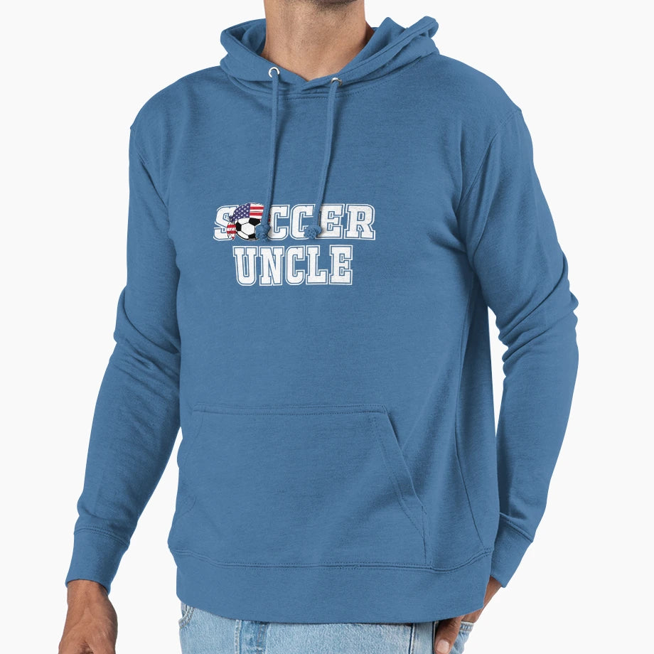 Soccer Uncle Jersey Gift Mens Football Hoodie - Novelty Apparel Unisex - T-Shirt, Sweatshirt, Hoodie