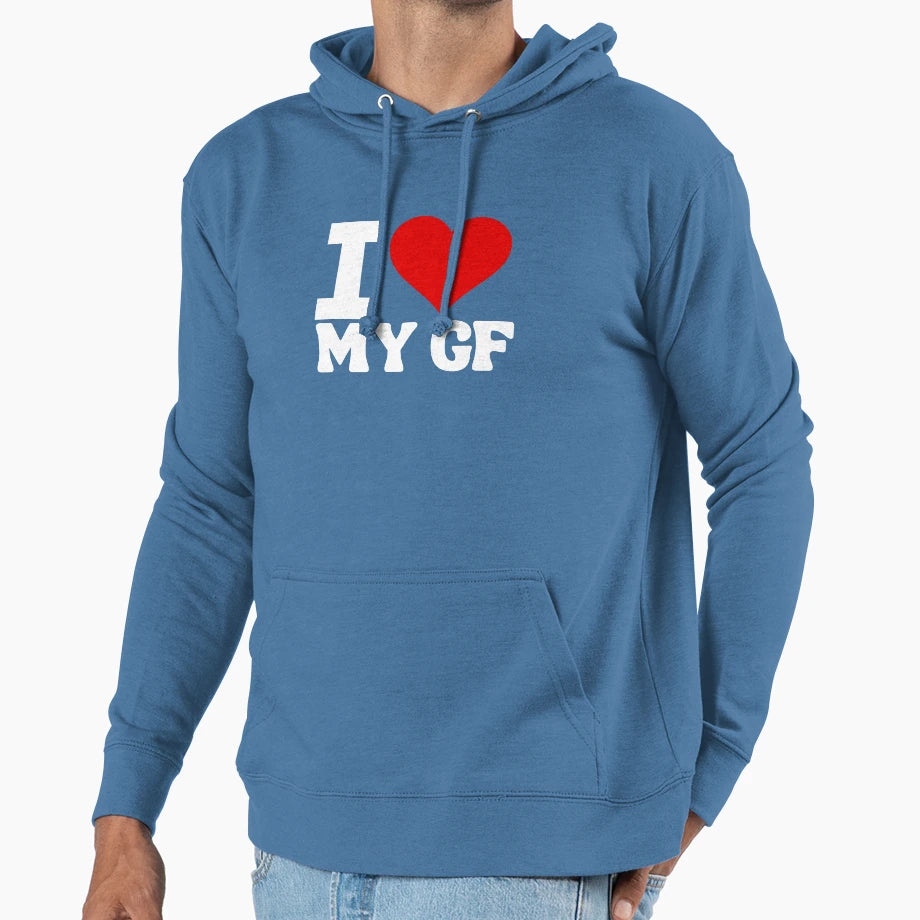 I Heart My Gf Hoodie - Streetwear Style Men Women - T-Shirt, Sweatshirt, Hoodie