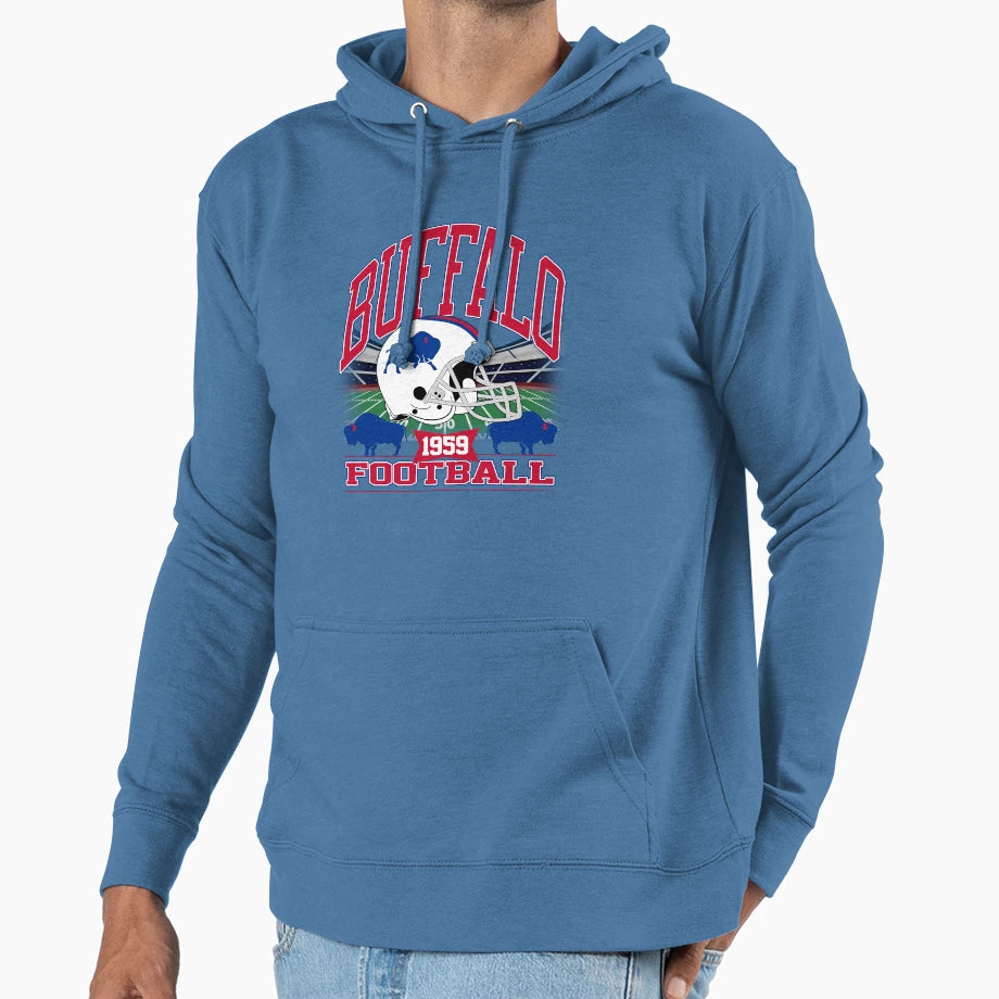 Buffalo Football Gridiron Legacy V2 Hoodie - Streetwear Style for Adults - T-Shirt, Sweatshirt, Hoodie