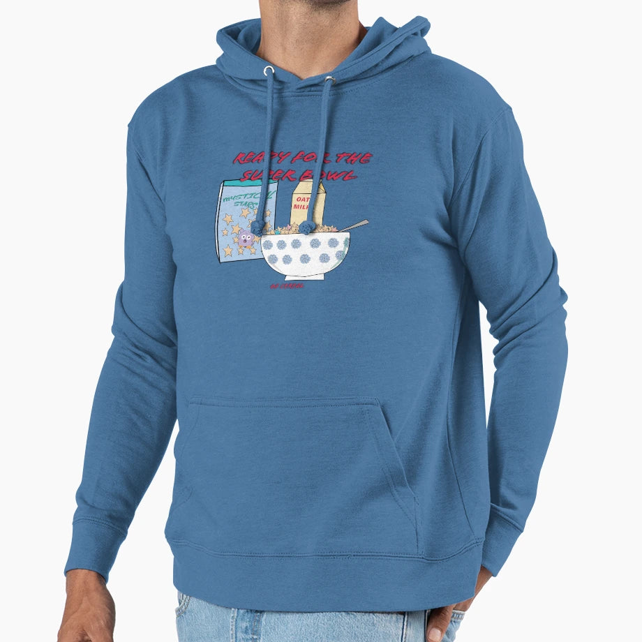 Super Bowl Cereal Hoodie - Custom Art Print for Adults - T-Shirt, Sweatshirt, Hoodie