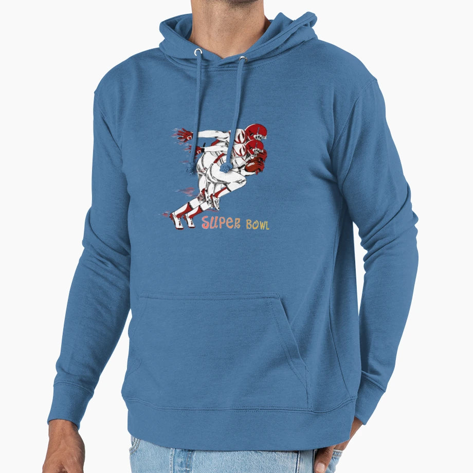 Football 5 Hoodie - Fun Novelty Design Unisex - T-Shirt, Sweatshirt, Hoodie