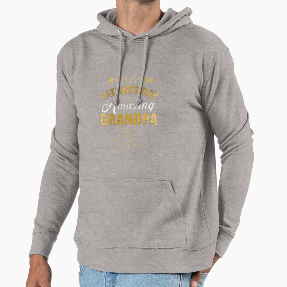 Honoring Grandpa Fathers Day Hoodie - Graphic Print Men Women - T-Shirt, Sweatshirt, Hoodie
