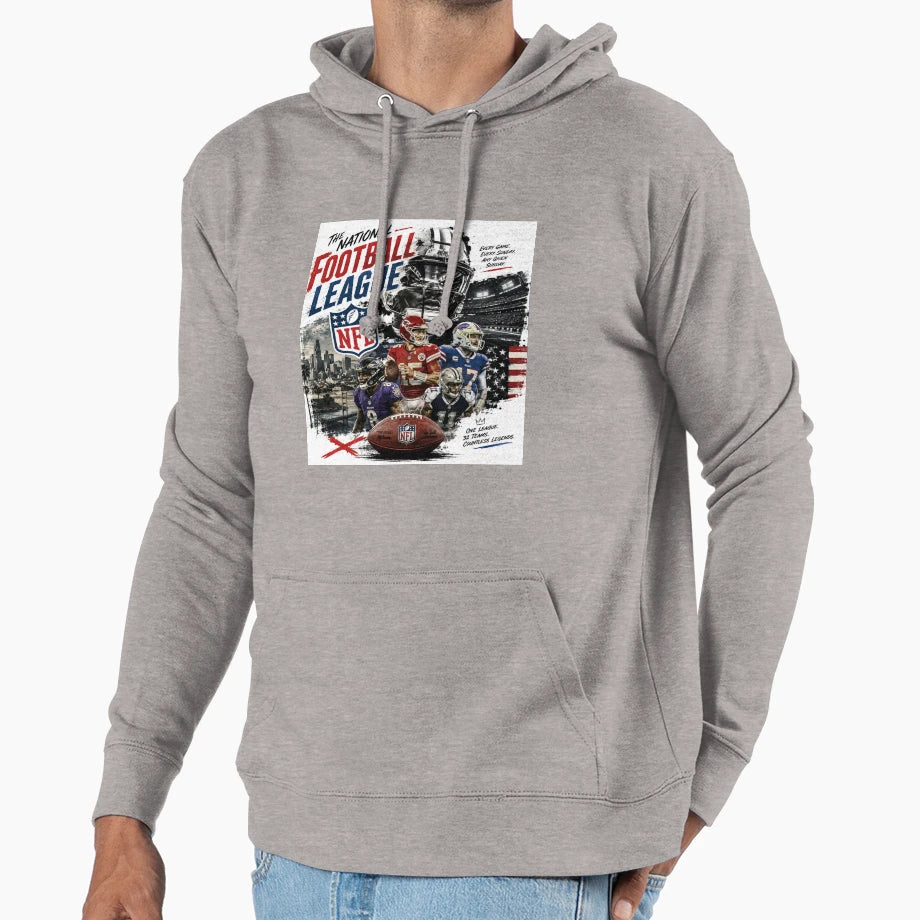 Nfl Hoodie - Casual Everyday Wear Men Women - T-Shirt, Sweatshirt, Hoodie