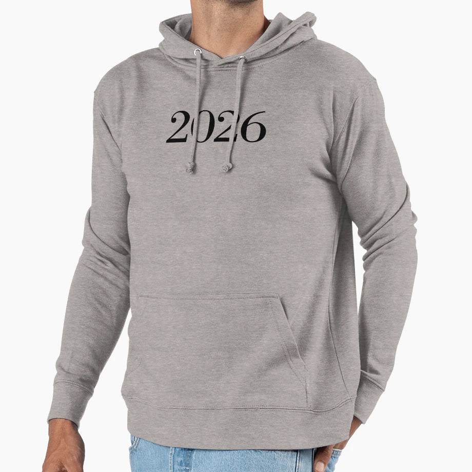 2026 Elegant Typography Hoodie - Aesthetic Graphic Unisex - T-Shirt, Sweatshirt, Hoodie