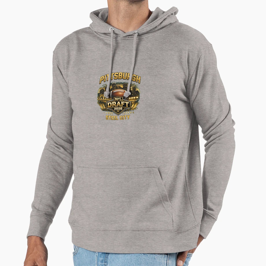 City Skyline Draft Event Nightwear Hoodie - Fun Novelty Design Unisex - T-Shirt, Sweatshirt, Hoodie