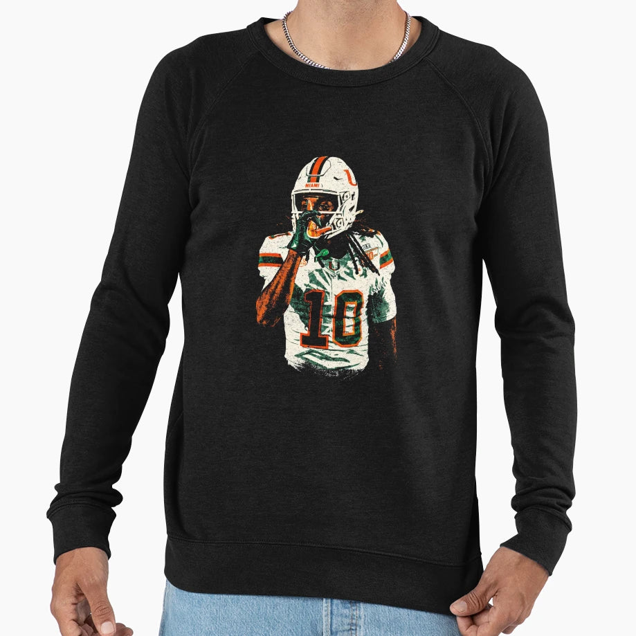 Malachi Toney Locked Miami Sweatshirt - Trendy Graphic for Adults - T-Shirt, Sweatshirt, Hoodie