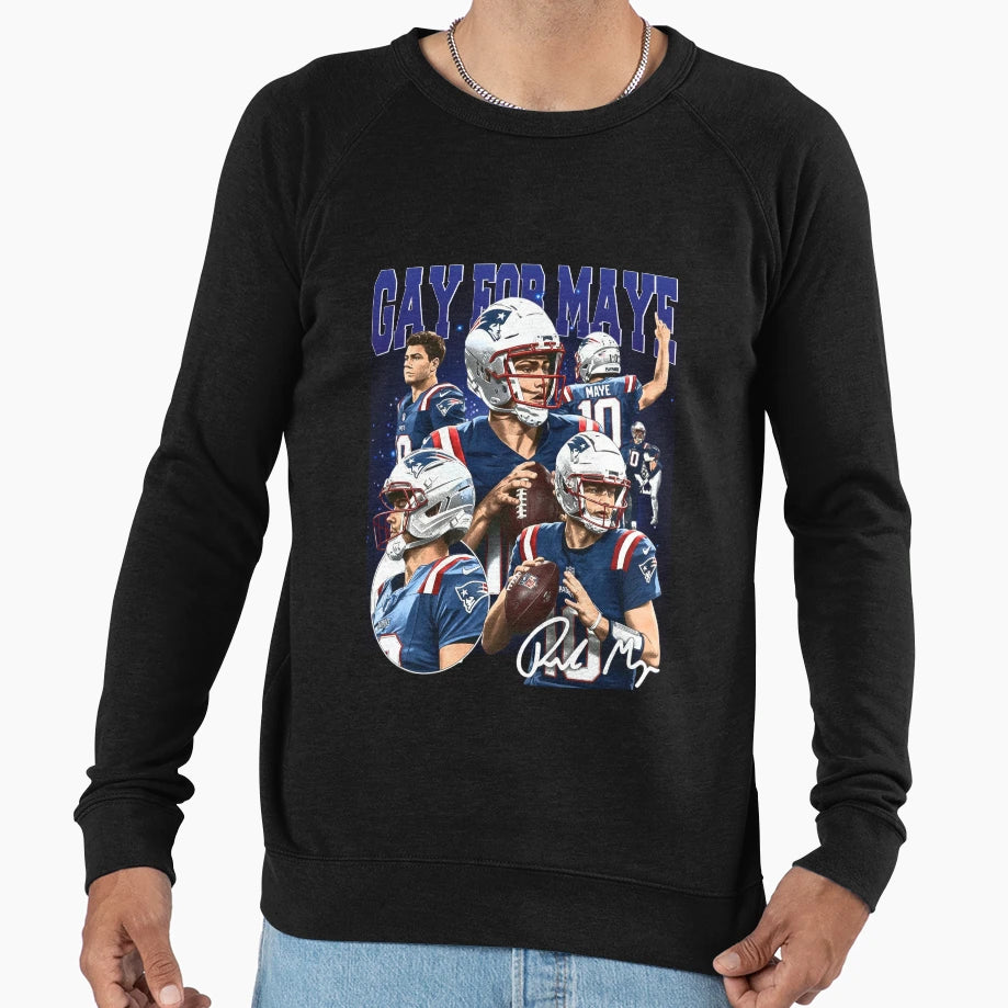 Gay Maye New England Football Sweatshirt - Casual Everyday Wear for Adults - T-Shirt, Sweatshirt, Hoodie