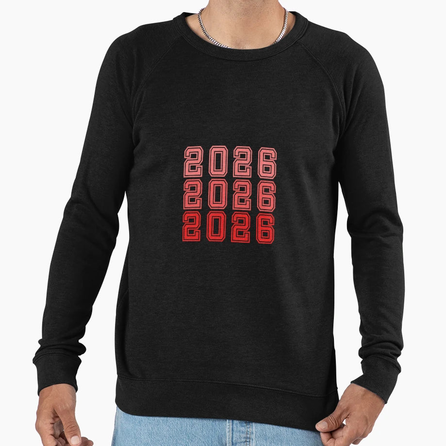 2026 Red Sweatshirt - Streetwear Style for Adults - T-Shirt, Sweatshirt, Hoodie