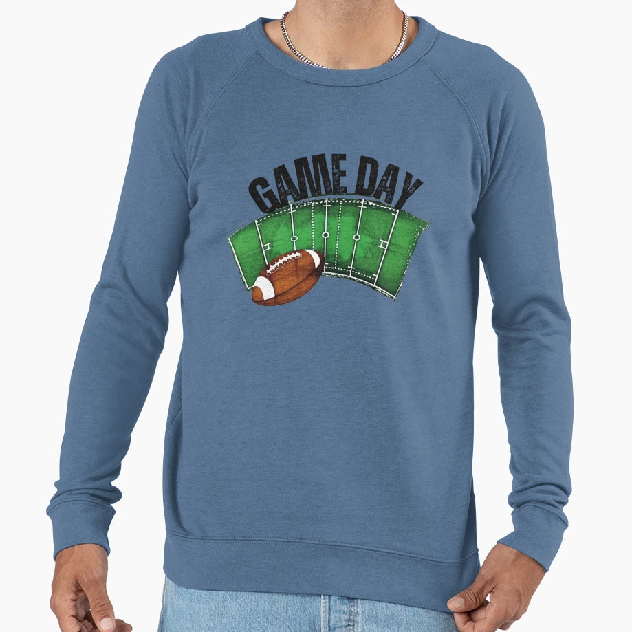 Game Day Football Field Sweatshirt - Unique Graphic Men Women - T-Shirt, Sweatshirt, Hoodie