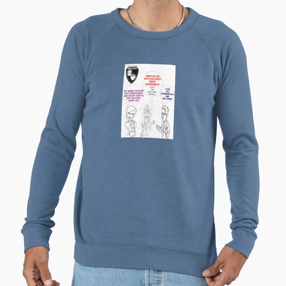 Guys Love Superbowls Sweatshirt - Unique Graphic Unisex - T-Shirt, Sweatshirt, Hoodie