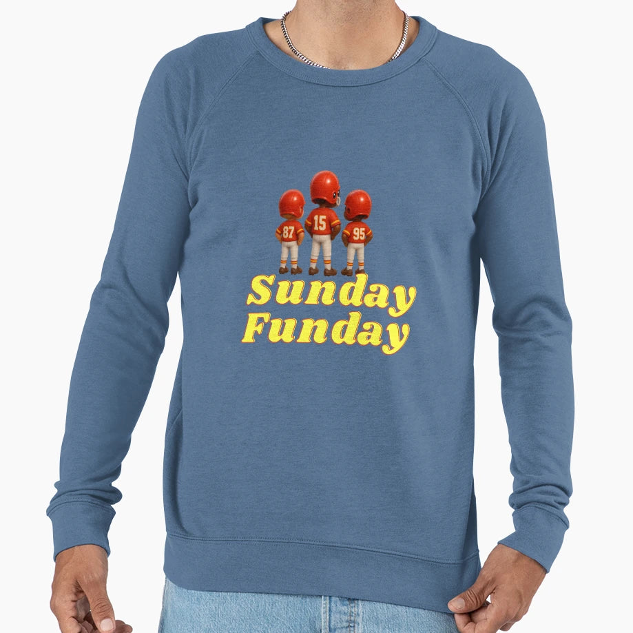 Sunday Funday Kansas City Chiefs Sweatshirt - Novelty Apparel Men Women - T-Shirt, Sweatshirt, Hoodie