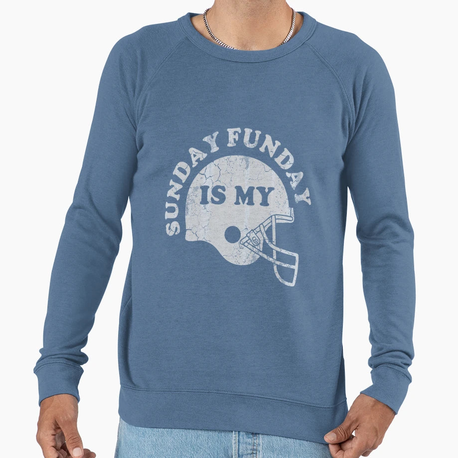 Sunday Is My Funday Football Sweatshirt - Casual Everyday Wear Unisex - T-Shirt, Sweatshirt, Hoodie