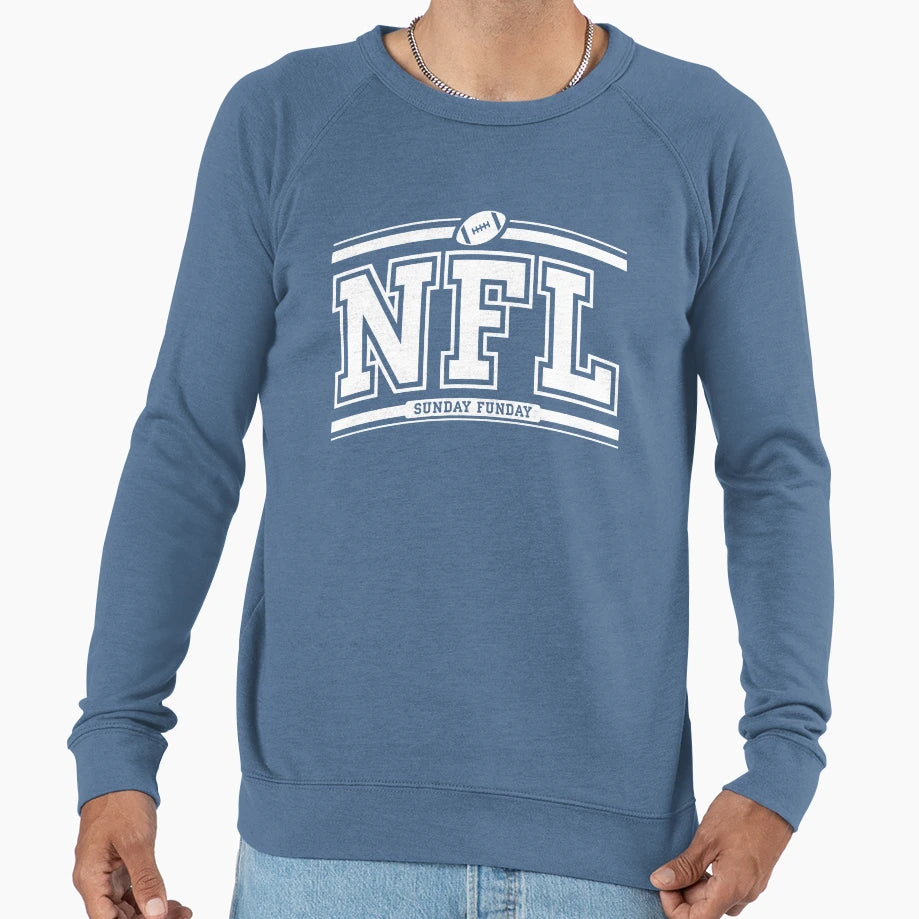 Copy Sunday Funday Footbal Fan Sweatshirt - Novelty Apparel for Adults - T-Shirt, Sweatshirt, Hoodie