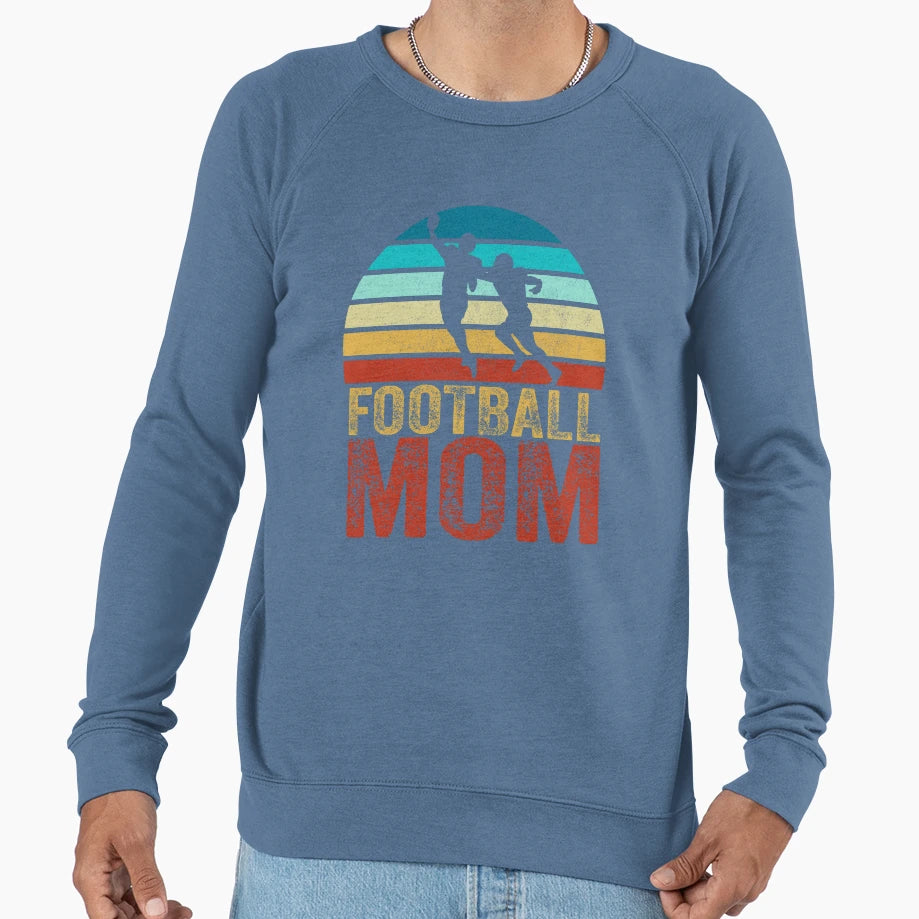 Football Mom Sweatshirt - Aesthetic Graphic Unisex - T-Shirt, Sweatshirt, Hoodie