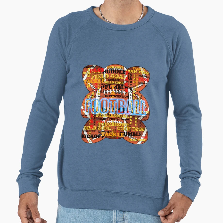Football All Over T-Shirt - Custom Art Print Men Women - T-Shirt, Sweatshirt, Hoodie