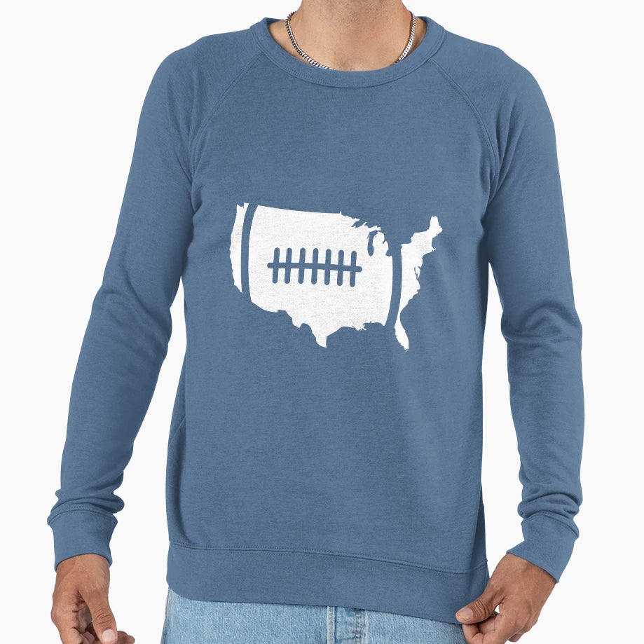 American Football Sweatshirt - Minimalist Print Unisex - T-Shirt, Sweatshirt, Hoodie