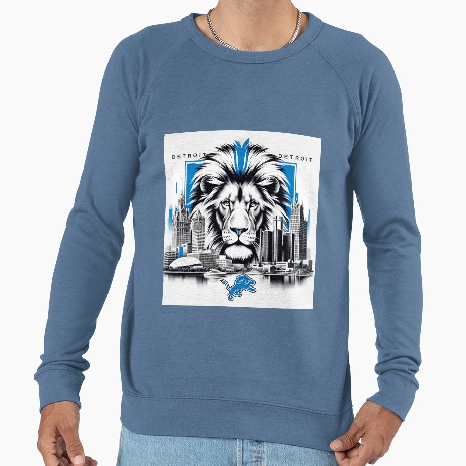 Detroit Lions Artwork Sweatshirt - Graphic Print for Adults - T-Shirt, Sweatshirt, Hoodie