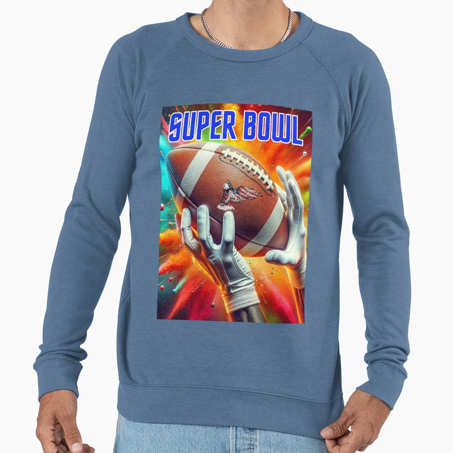 Super Bowl American Football Sweatshirt - Custom Art Print for Adults - T-Shirt, Sweatshirt, Hoodie