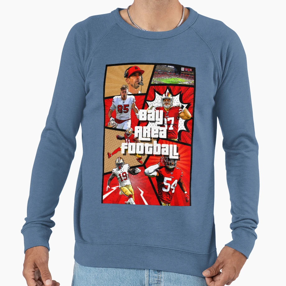 Bay Area Football Sweatshirt - Casual Everyday Wear Men Women - T-Shirt, Sweatshirt, Hoodie