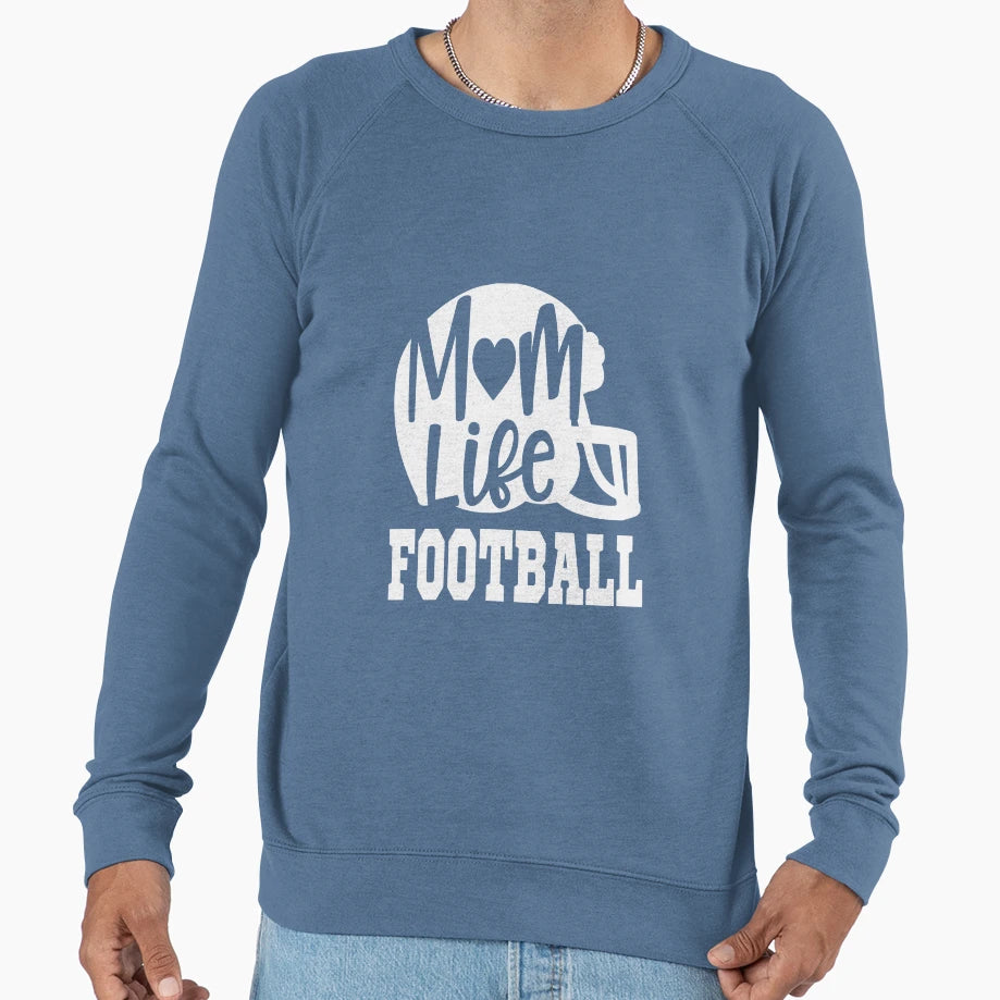 Mom Life Football Funny Novelty Tees T-Shirt - Graphic Print Men Women - T-Shirt, Sweatshirt, Hoodie