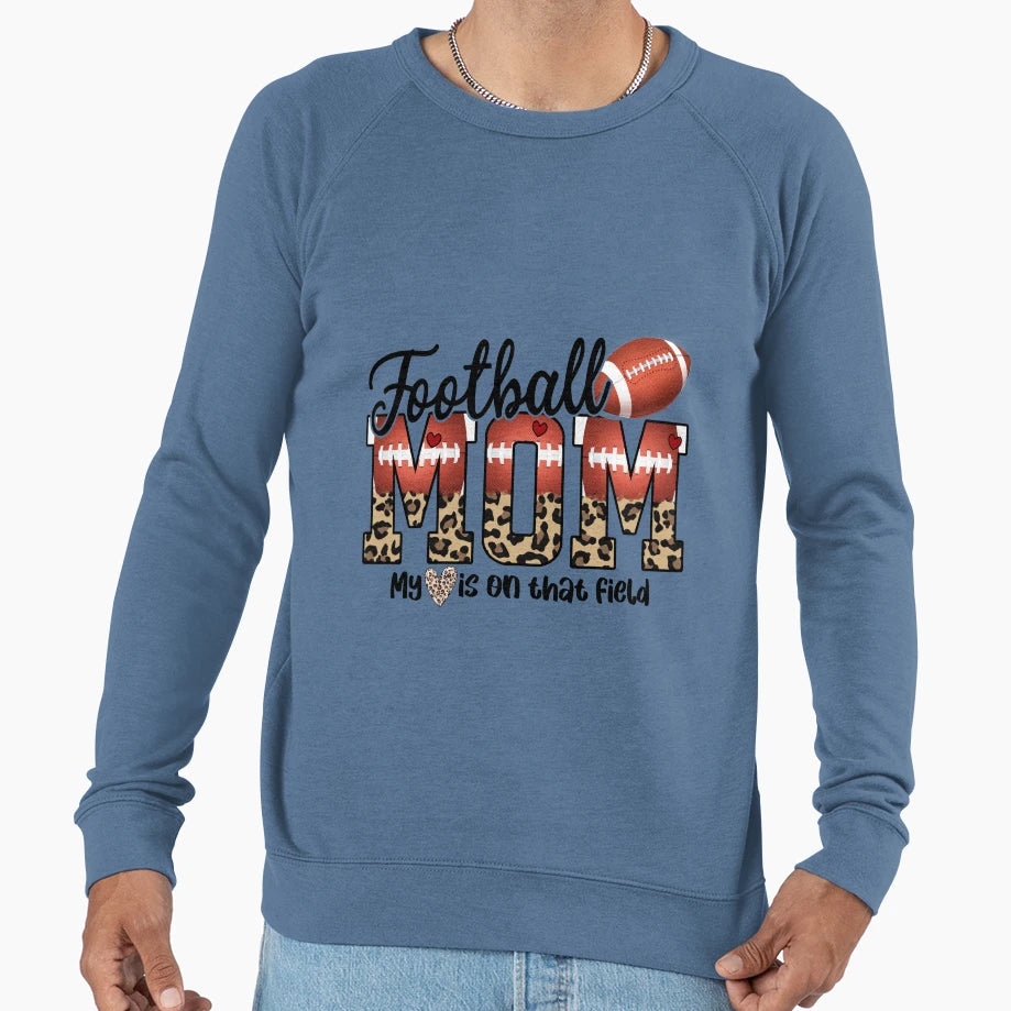 Football Mom Sweatshirt - Casual Everyday Wear Unisex - T-Shirt, Sweatshirt, Hoodie