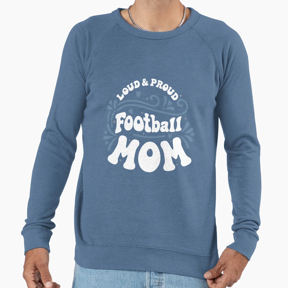 Football Mom T-Shirt - Custom Art Print for Adults - T-Shirt, Sweatshirt, Hoodie