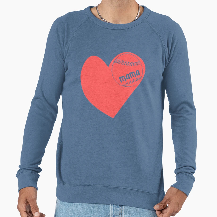 Baseball Mama Sweatshirt - Minimalist Print Unisex - T-Shirt, Sweatshirt, Hoodie
