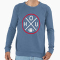 Houston Football Emblem Hou Sweatshirt - Streetwear Style Men Women - T-Shirt, Sweatshirt, Hoodie